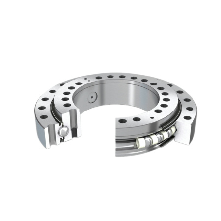 Slewing bearings with crossed cylindrical roller bearings